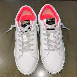 Vintage Havana White and Pink Sneakers